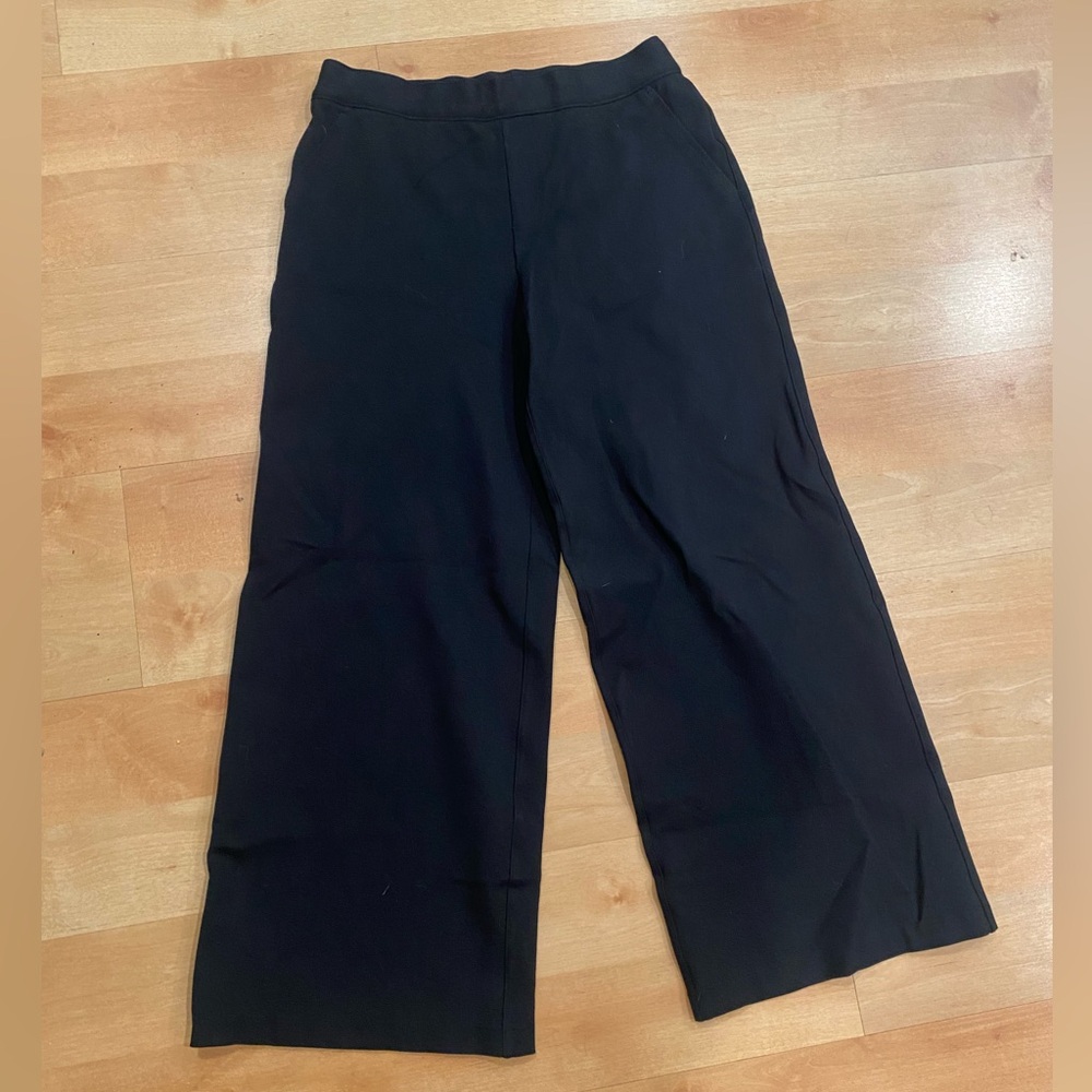 SPANX Black High-Waist Trousers with Red Logo Tag
